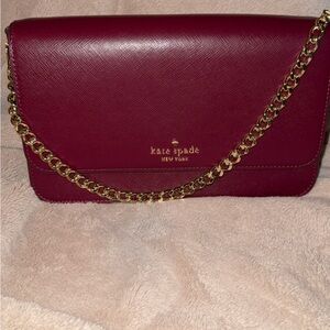 Kate Spade Burgundy Crossbody Bag